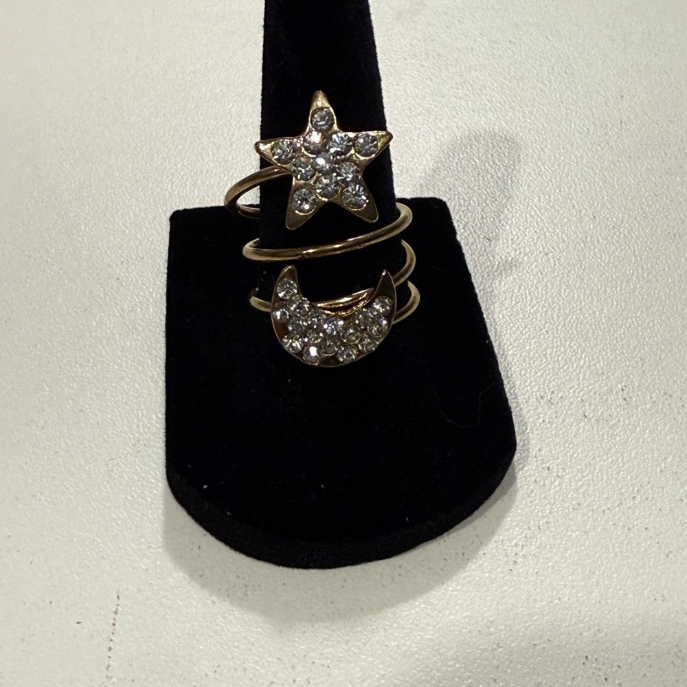 Star and Moon Ring Set size‎ 7.5